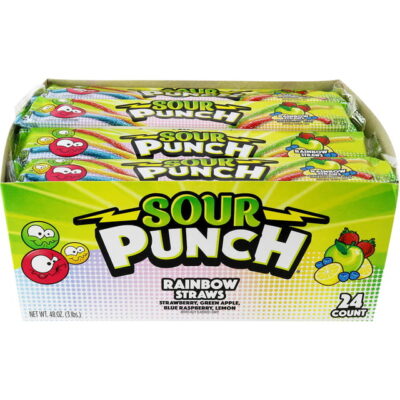 SOUR PUNCH RAINBOW 24CT