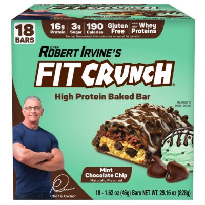 FIT CRUNCH BARS MINT 18CT