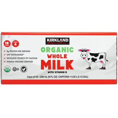 ORGANIC WHOLE MILK 18/8Z