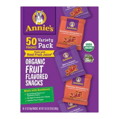 ANNIES ORGANIC FRUIT SNACKS 50 PK