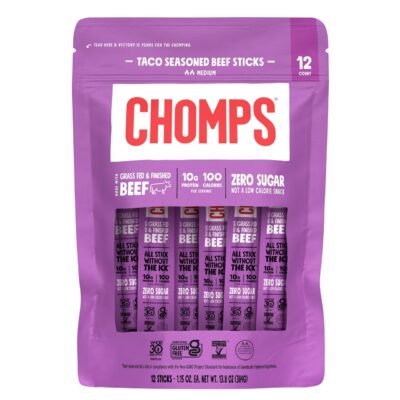 CHOMPS TACO SEASONED BEEF STICKS