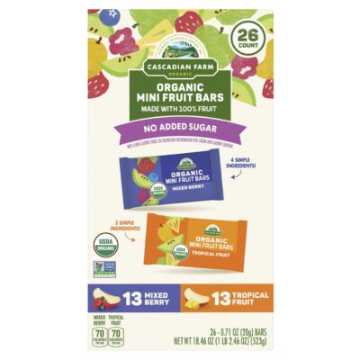 CF ORGANIC FRUIT BAR VARIETY 26CT