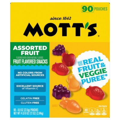 MOTTS FRT SNACK 90CT/.72 OZ