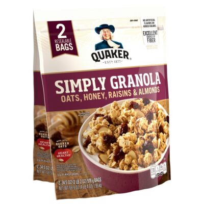 QUAKER GRANOLA 2/34.5 OZ