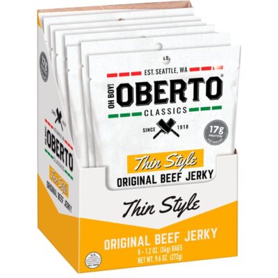 OBERTO BEEF JERKY 8/1.2 OZ