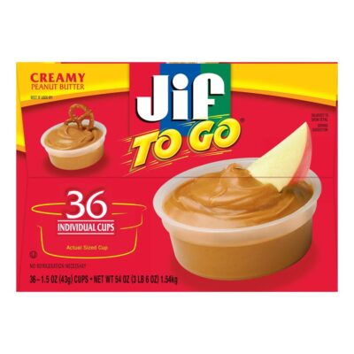 PB CUP JIF CREAMY 36/1.5 OZ