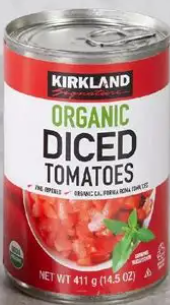 KIRKLAND ORGANIC DICED TOMATO 14.5 OZ
