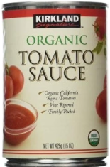 KIRKLAND ORGANIC TOMATO SAUCE 15 OZ