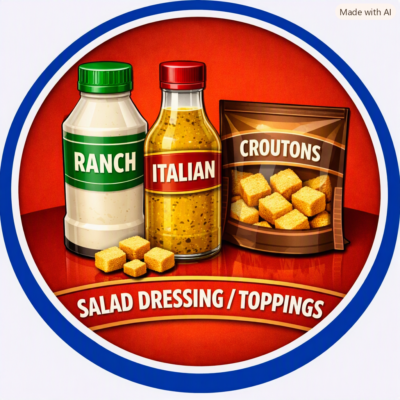 SALAD DRESSING-TOPPINGS